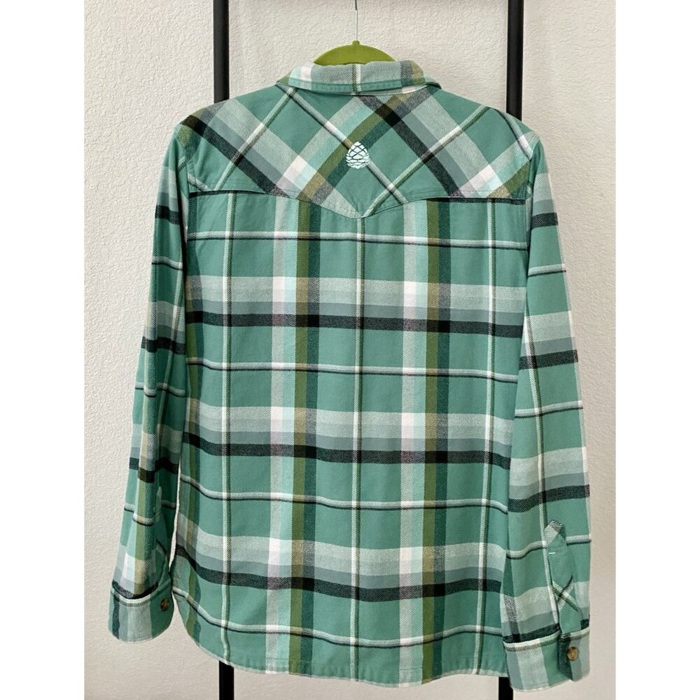 Stio Women’s Size large plaid Heavy flannel unlined jacket - Picture 4 of 11
